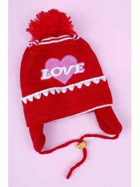 Шапка детская " LOVE" на 2-3 года
