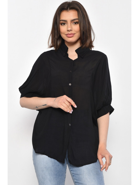 Блуза жіноча чорного кольору розміра M/L 11103 105124C