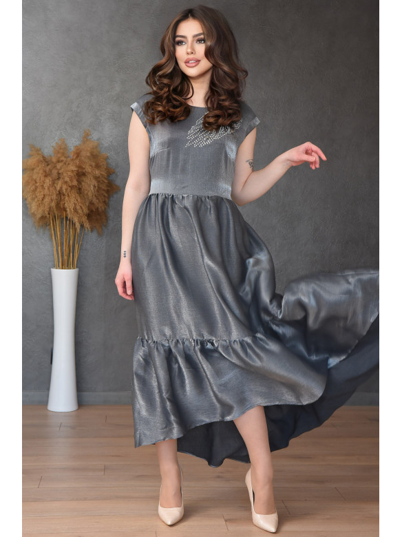 Платье женское 2498 темно-серое