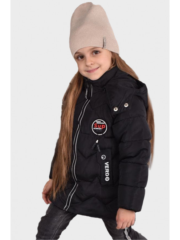 Куртка детская черная С-4