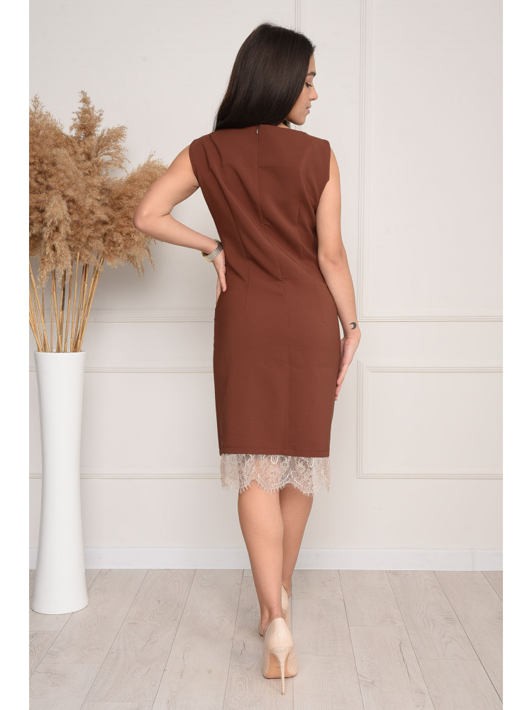 Платье женское коричневое 3103