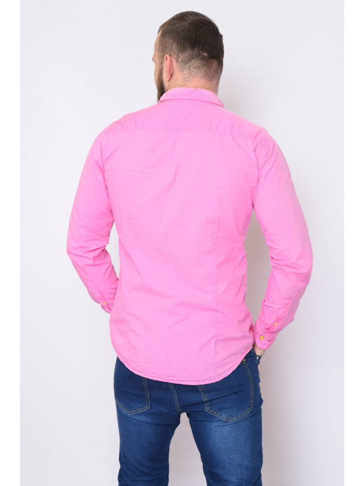 Рубашка мужская розовая 936