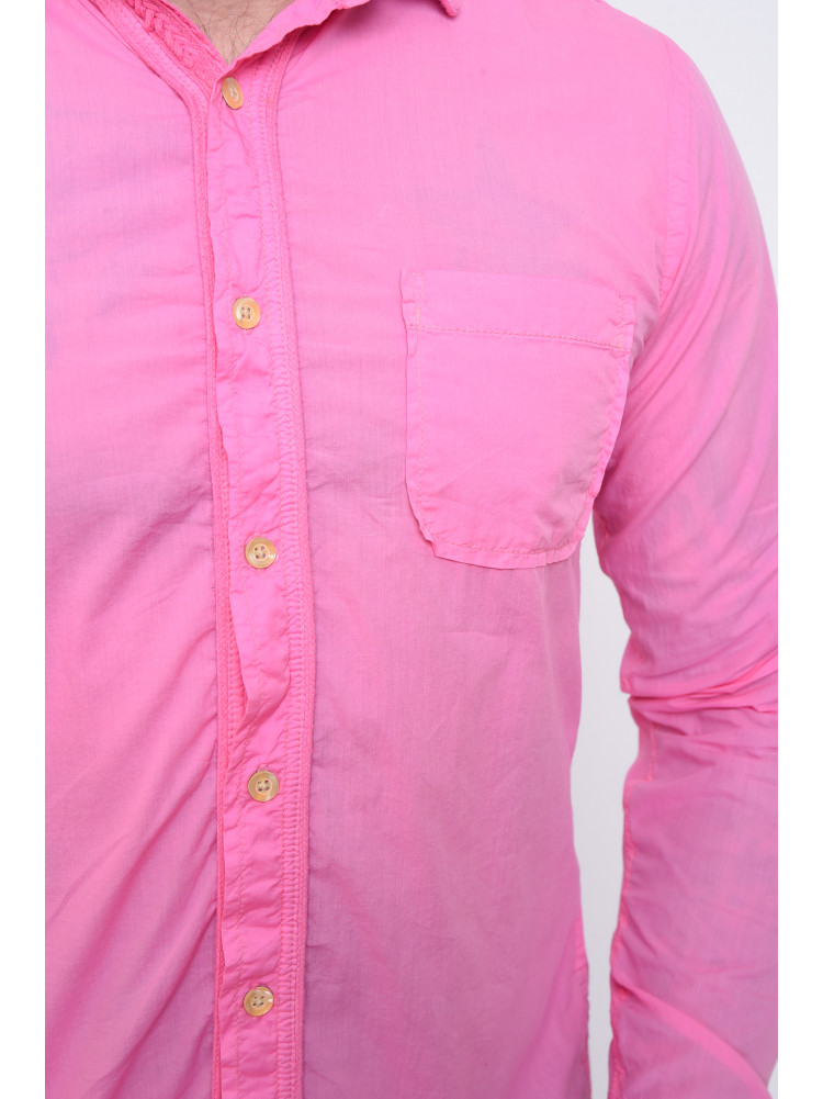 Рубашка мужская розовая 936