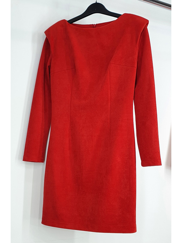 Платье женское красное 3236