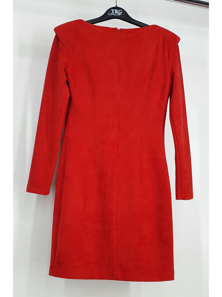 Платье женское красное 3236
