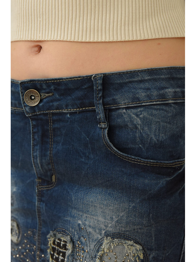 Юбка джинсовая женская синяя 1633