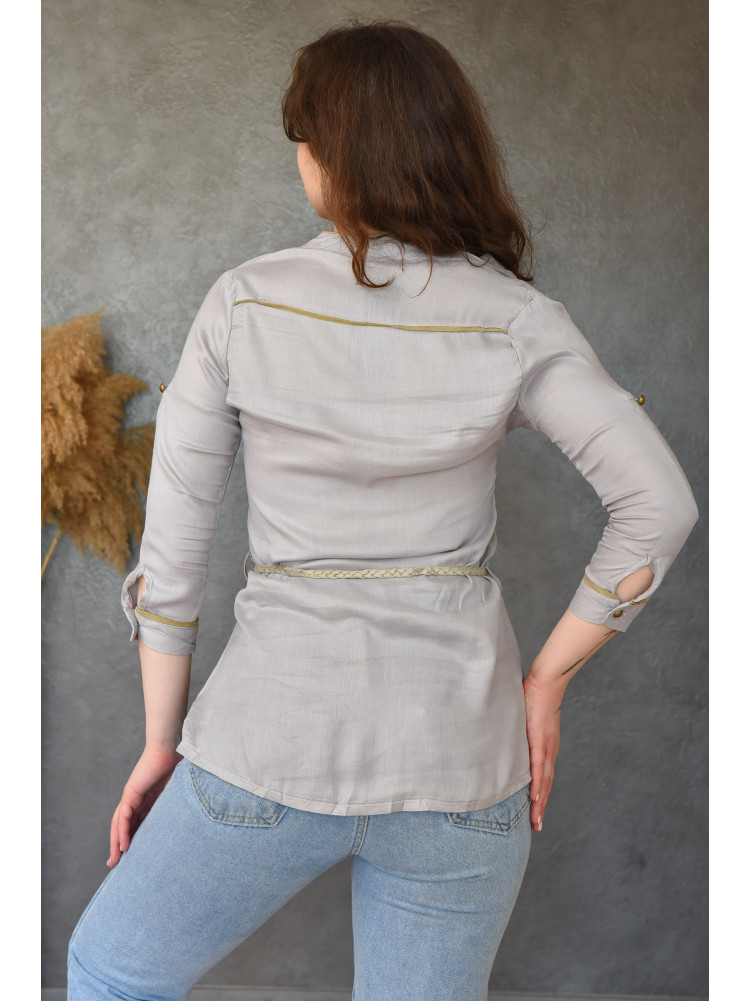 Блуза жіноча сіра 0229-4