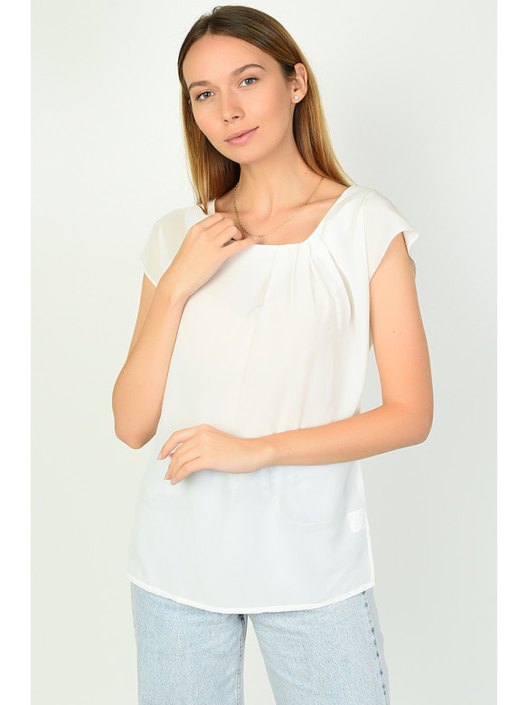 Блуза жіноча біла 1238-4