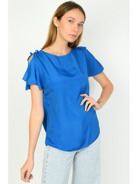 Блуза жіноча синя 1235
