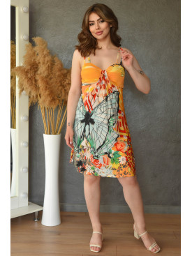 Сарафан жіночий помаранчевий розмір 42 1912-2 Сарафан жіночий помаранчевий розмір 42 1912-2