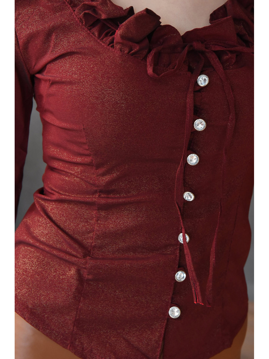 Блуза женская бордовая 8002-2