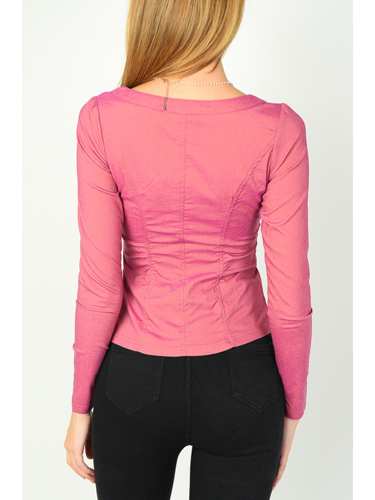 Блуза женская темно-розовая 035-2