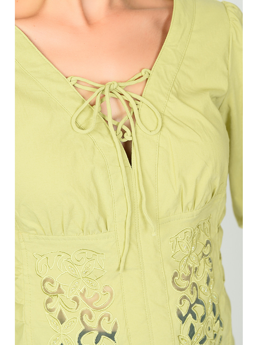 Блуза женская оливковая размер L 035-3