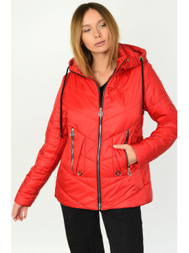 Куртка жіноча весна-осінь червона 181