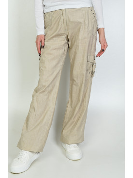 Штаны женские бежевые Уценка 042 138656C Штаны женские бежевые Уценка 042 138656C