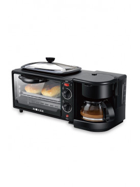 Электрическая печь с кофеваркой и сковородой 3в1 Haeger HG 5308 772 138772C