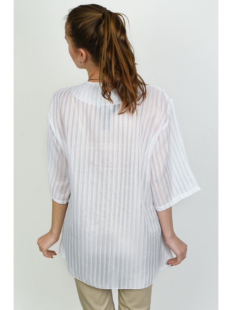 Блуза жіноча батальна біла Уцінка 18-1 138951C