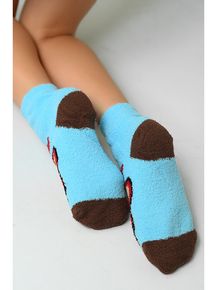 Шкарпетки жіночі теплі блакитний розмір 36-40 139505C