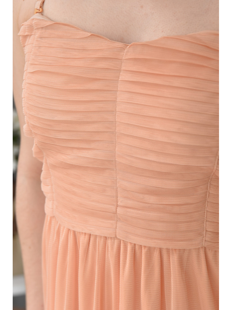 Платье женское персиковое SSU0714 139571C