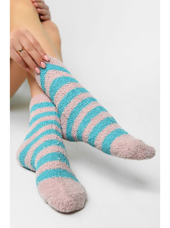 Шкарпетки жіночі теплі бірюзові розмір 35-41 139579C