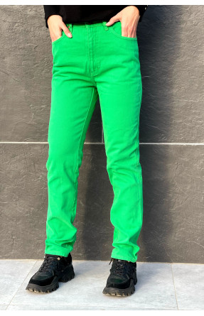 Джинсы женские зеленые omat 143509C