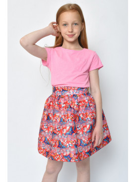 Юбка детская красная 010 144410C