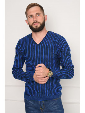 Светр чоловічий синій 6029 146148C