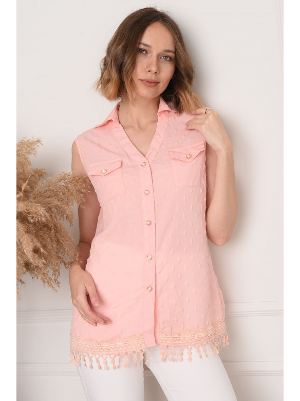 Блуза женская светло - розовая 51 147709C