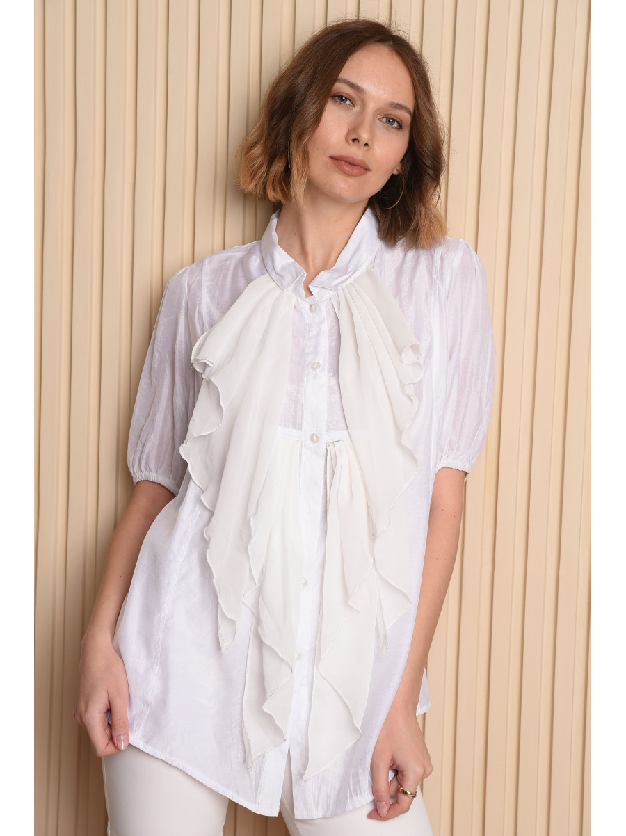Блуза жіноча біла розмір 44-46 Уцінка 099 147716C