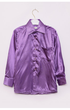 Рубашка детская мальчик фиолетовая 148597C
