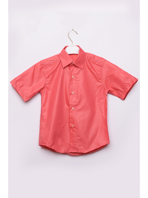 Рубашка детская мальчик малиновая 148612C