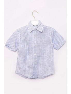 Рубашка детская мальчик синяя 148653C