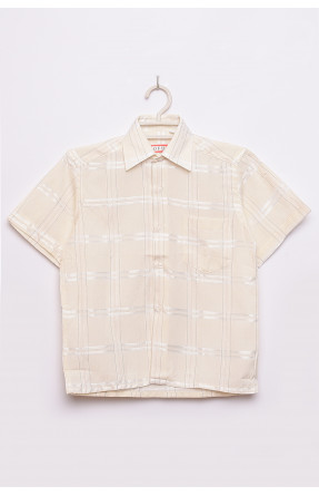 Рубашка детская мальчик кремовая 148845C
