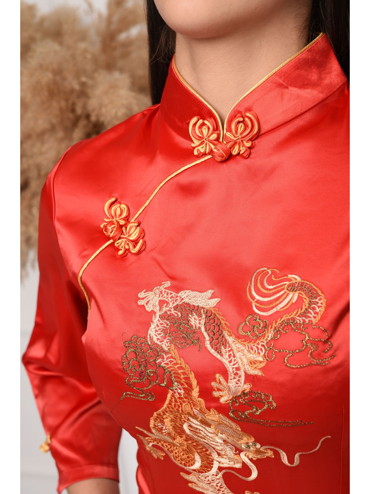 Блуза жіноча червона 148926C
