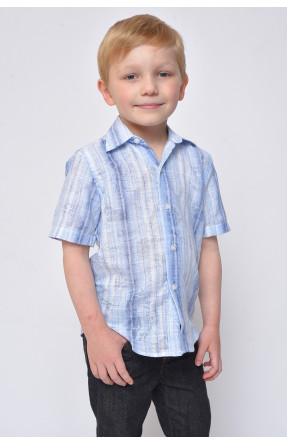 Рубашка детская мальчик голубая 148972C
