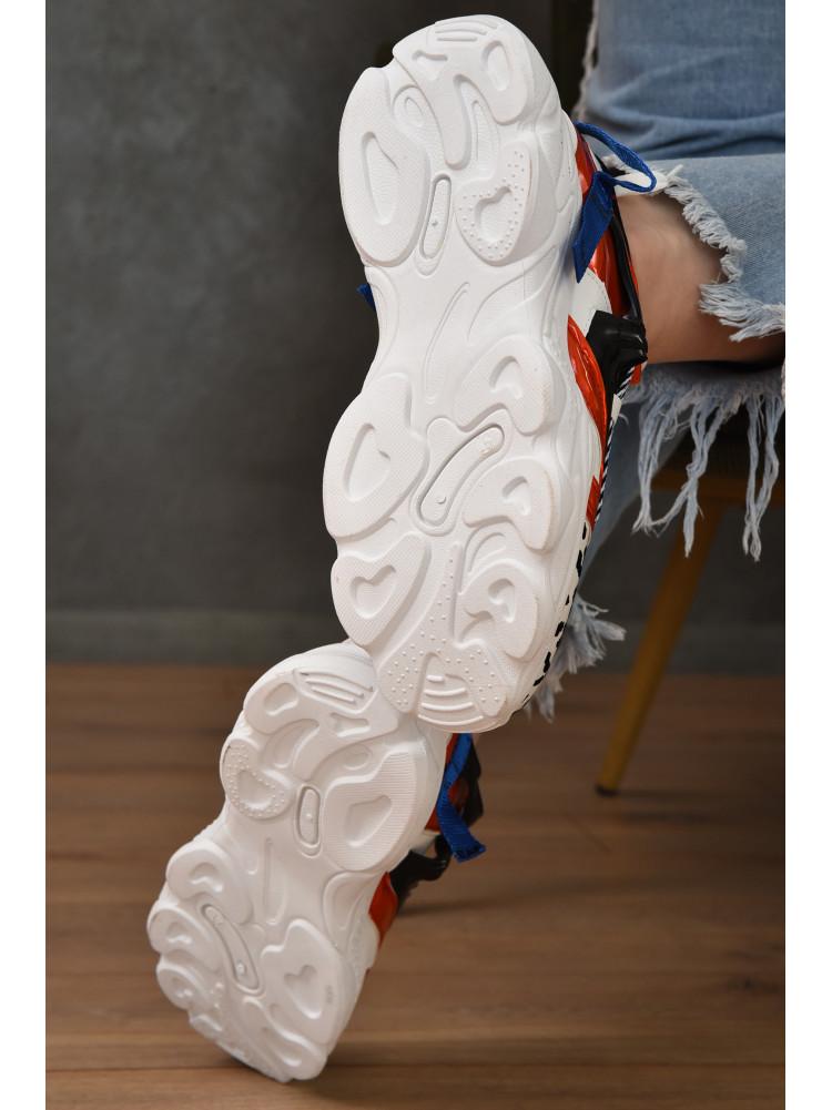 Кросівки жіночі різнокольорові на шнурівці з візерунками 1153-1 150250C