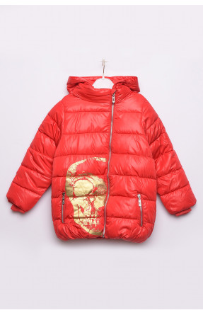 Куртка детская демисезон красная с капюшоном 150333C