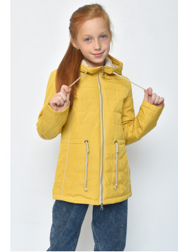 Вітровка дитяча гірчична з капюшоном 150427C Вітровка дитяча гірчична з капюшоном 150427C