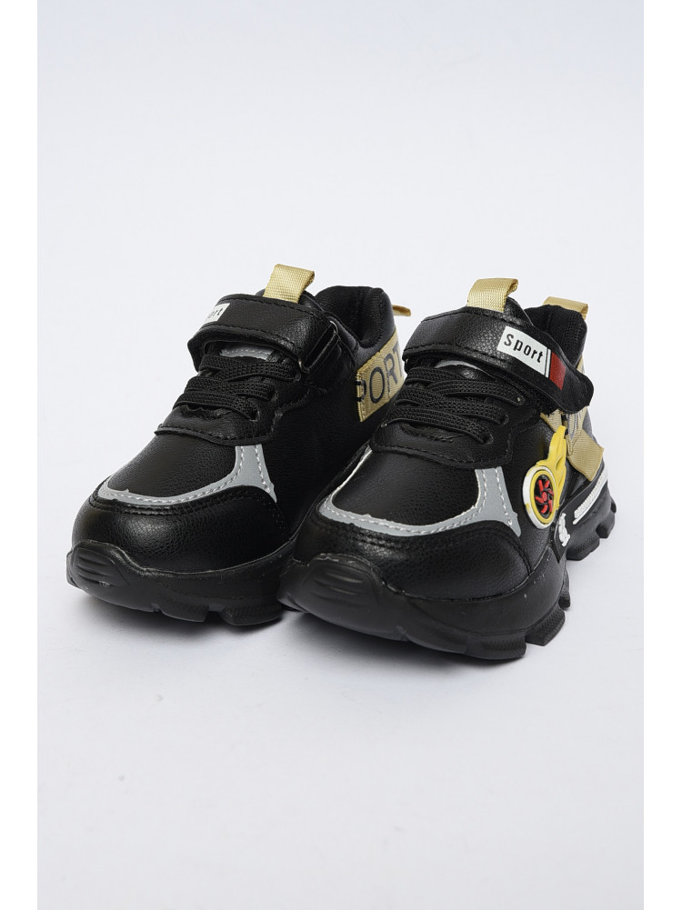 Кросівки дитячі для хлопчика  демісезон чорні В-3036-1 150714C