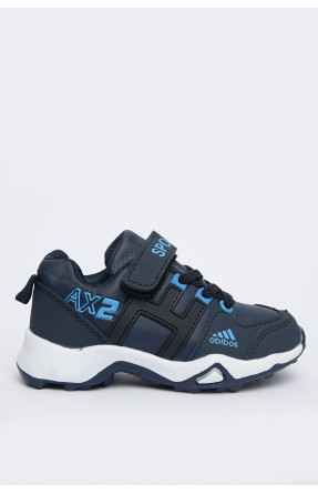 Кросівки дитячі демісезон для хлопчика темно-сині на липучці FB019-2 150771C