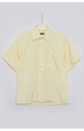 Рубашка детская мальчик желтая 151605C