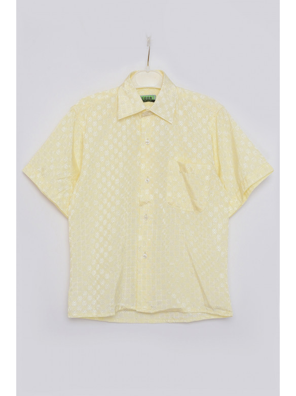 Рубашка детская мальчик желтая 151605C