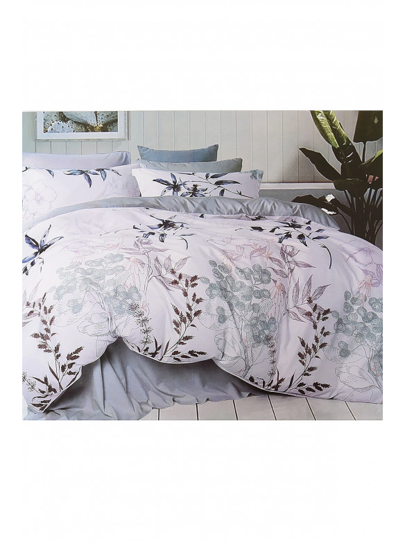 Комплект постельного белья с цветочным принтом полуторка 152295C