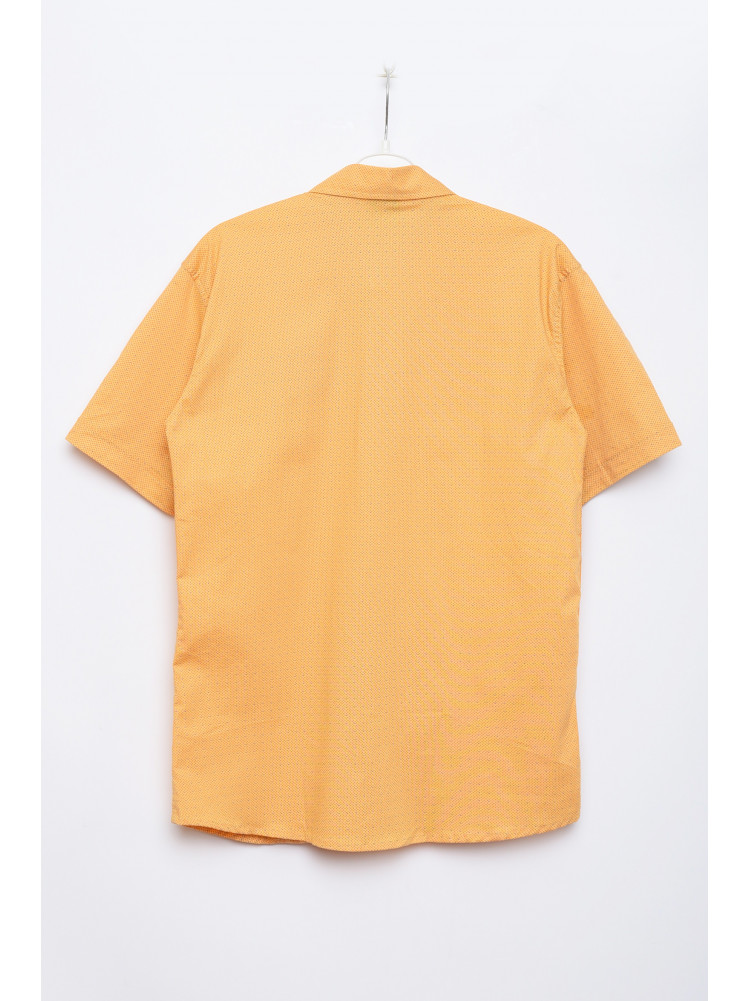Рубашка детская мальчик оранжевая в горошек 152546C