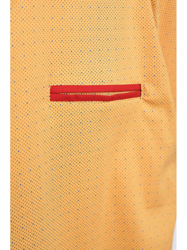 Сорочка дитяча хлопчик помаранчева в горох 152546C