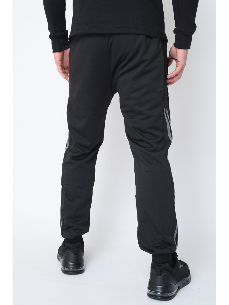 Спортивные штаны мужские черного цвета 112 152633C