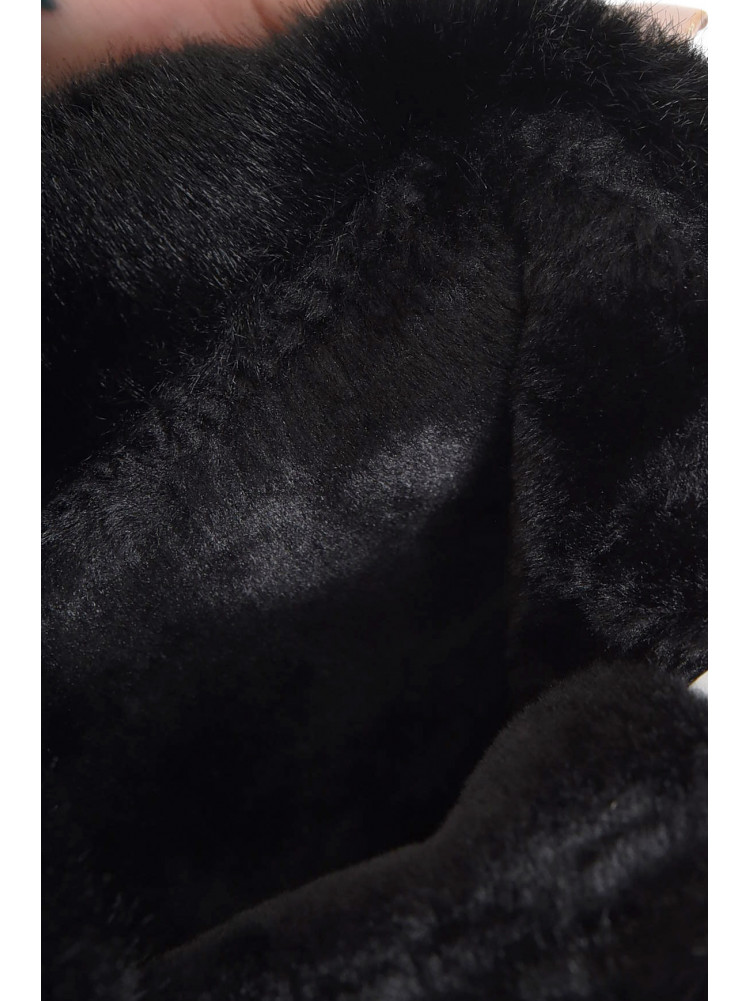 Уггі жіночі на блискавці темно-коричневого кольору на хутрі 153966C