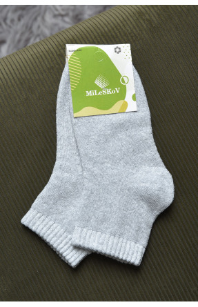 Шкарпетки махрові дитячі для хлопчика сірого кольору розмір 26-30 153983C