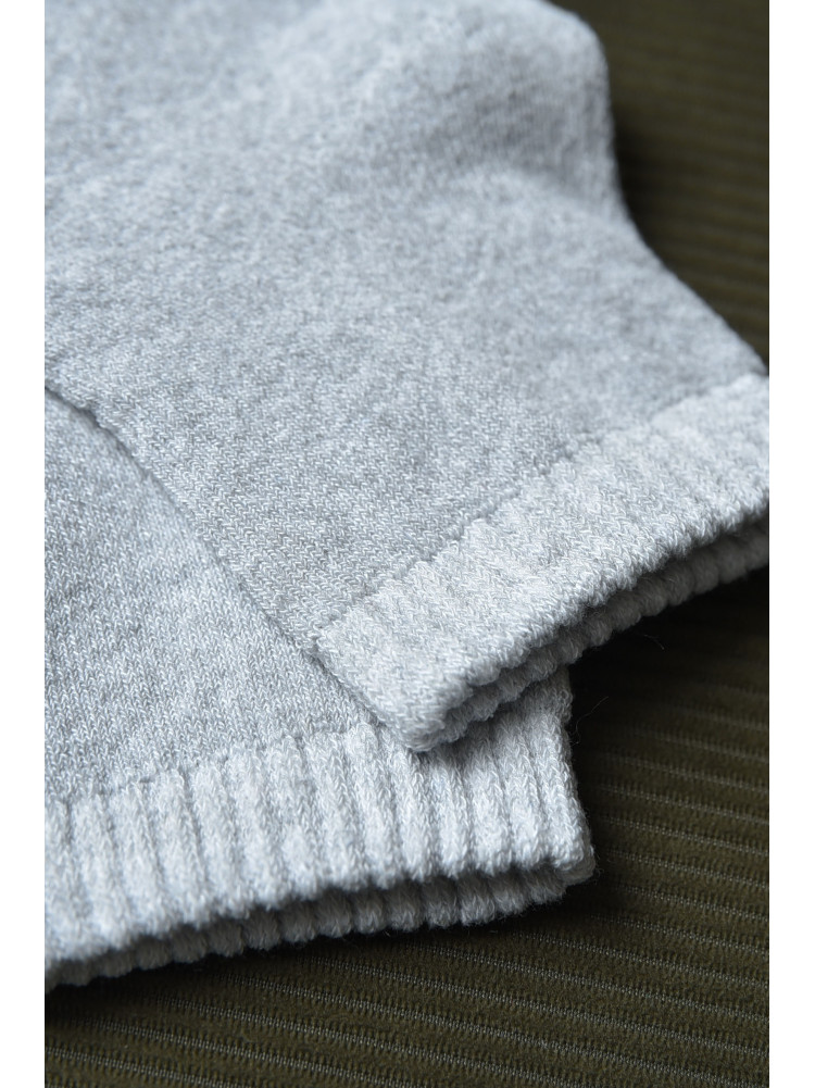 Шкарпетки махрові дитячі для хлопчика сірого кольору розмір 26-30 153983C