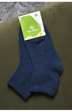 Носки махровые детские для мальчика синего цвета размер 26-30 153984C